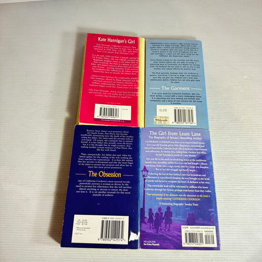 Catherine Cookson Small Paperback Bundle x 4 : The Garment, The Girl From Leam Lane, Kate Hannigan's Girl, The Obsession (3008)