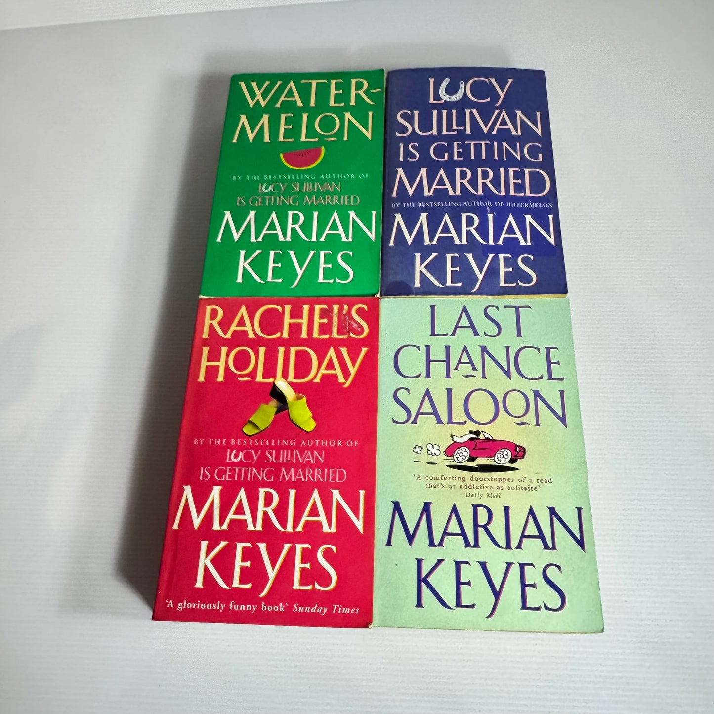 Marian Keyes Book Bundle x 4 : Water-Melon, Lucy Sullivan is Getting Married, Rachel's Holiday, Last Chance Saloon(3036)