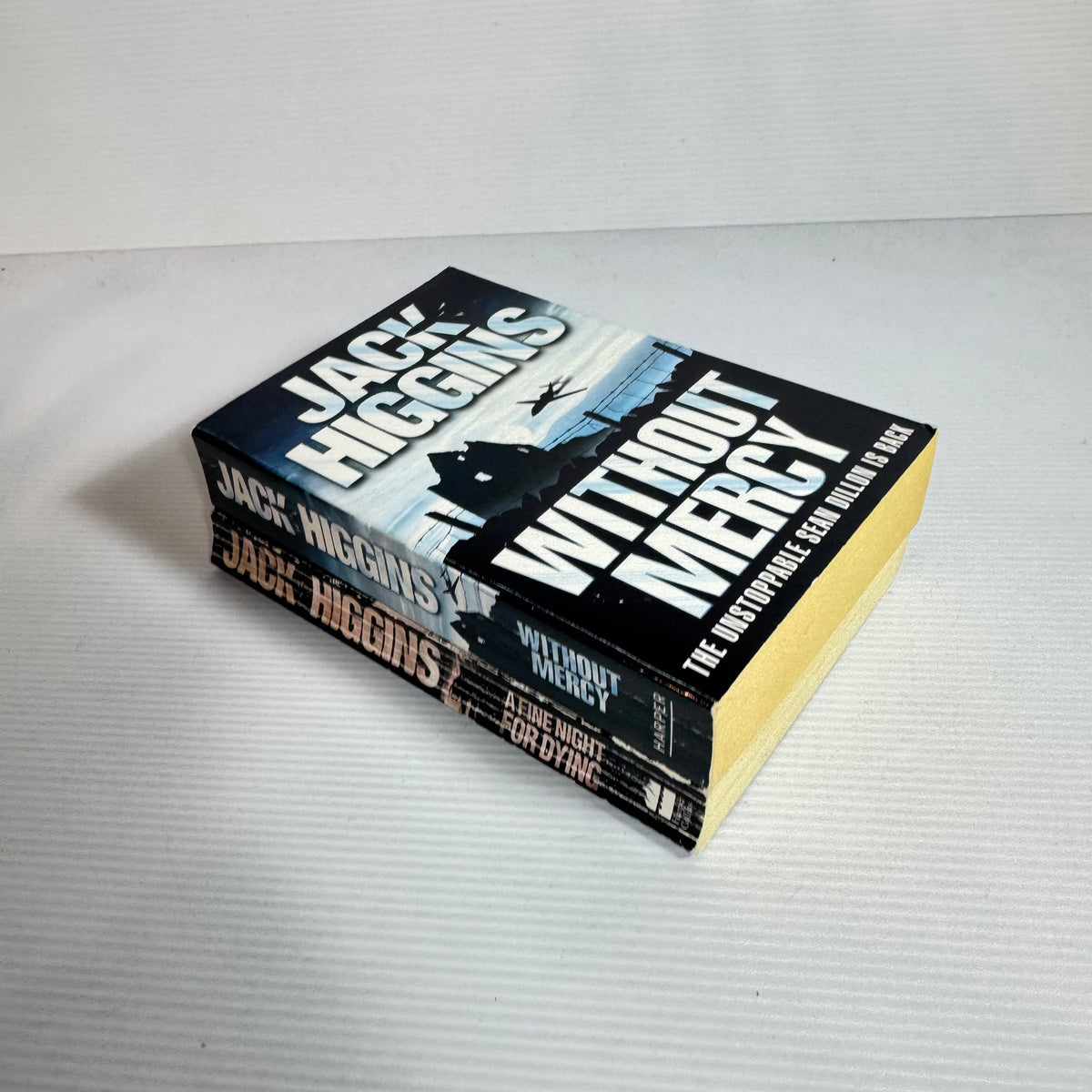 Jack Higgins Bundle x 2 : Without Mercy & A Fine Night For Dying (3458)