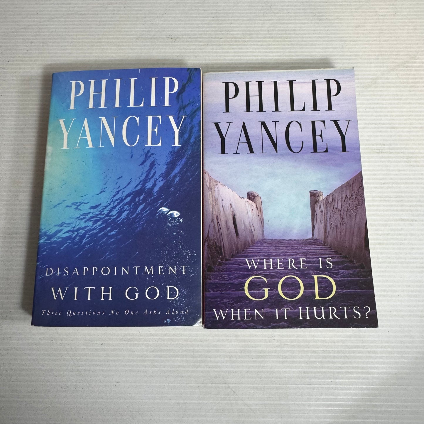 Philip Yancey Christian Book Bundle x 2 : Where Is God When It Hurts? & Disappointment With God (2836)