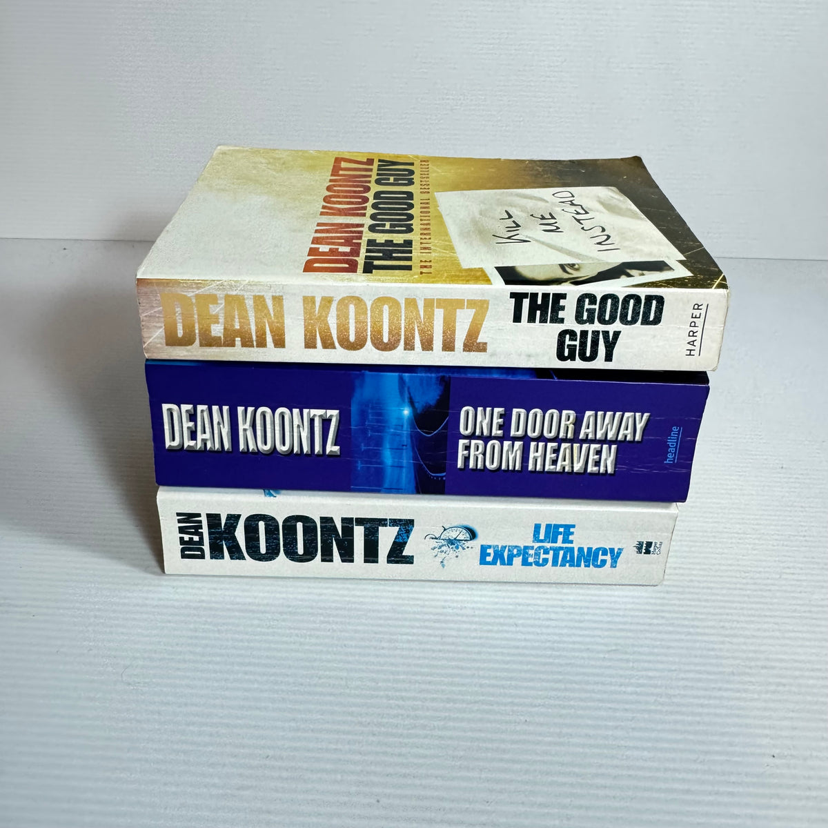 Dean Koontz Bundle x 3 : Kill Me Instead, Life Expectancy, One Door Away From Heaven (3463)