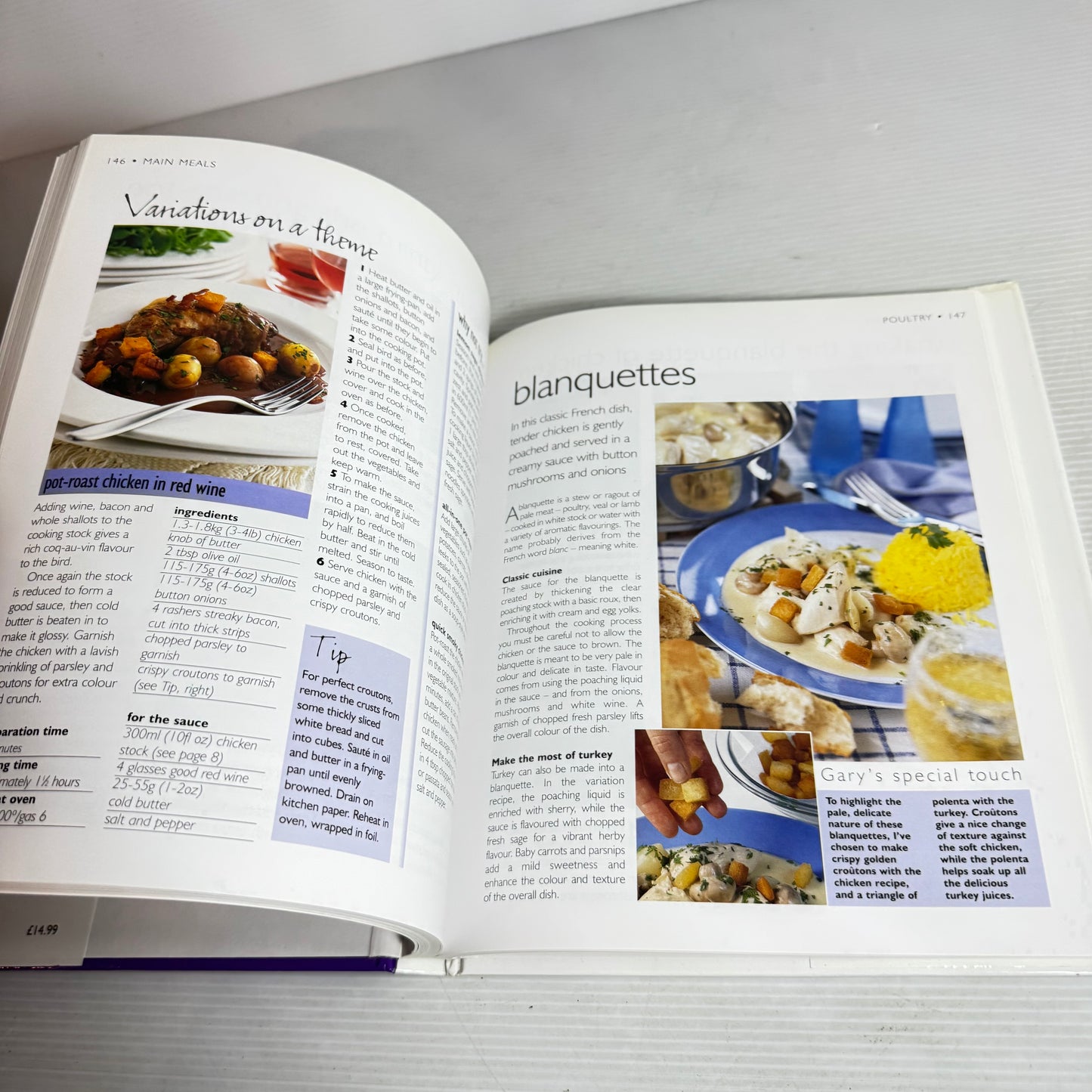 Cookbook Bundle x 3 : The Best of Ruth Pretty, Destitute Gourmet Delicious - Sophie Gray, Step-By-Step Cooking - Gary Rhodes(2918)