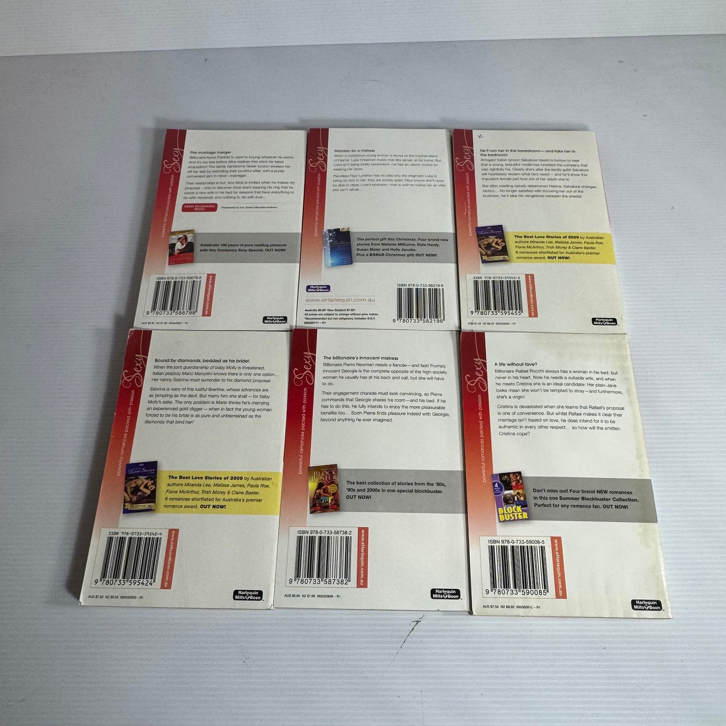 Mills & Boon Sexy Book Bundle x 6 Books (3167)
