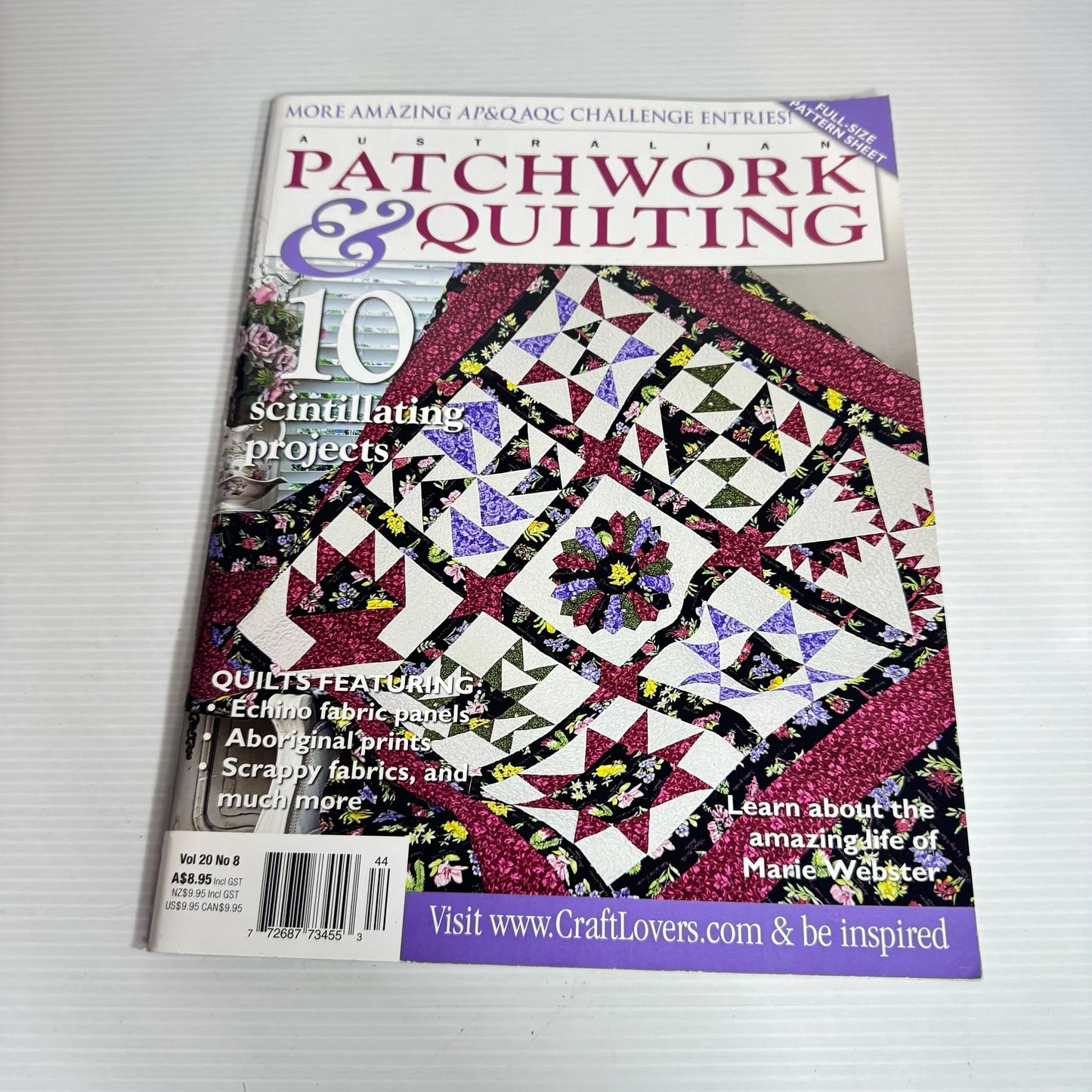 Patchwork Quilting Magazine Bundle x 8 Magazines (2263)