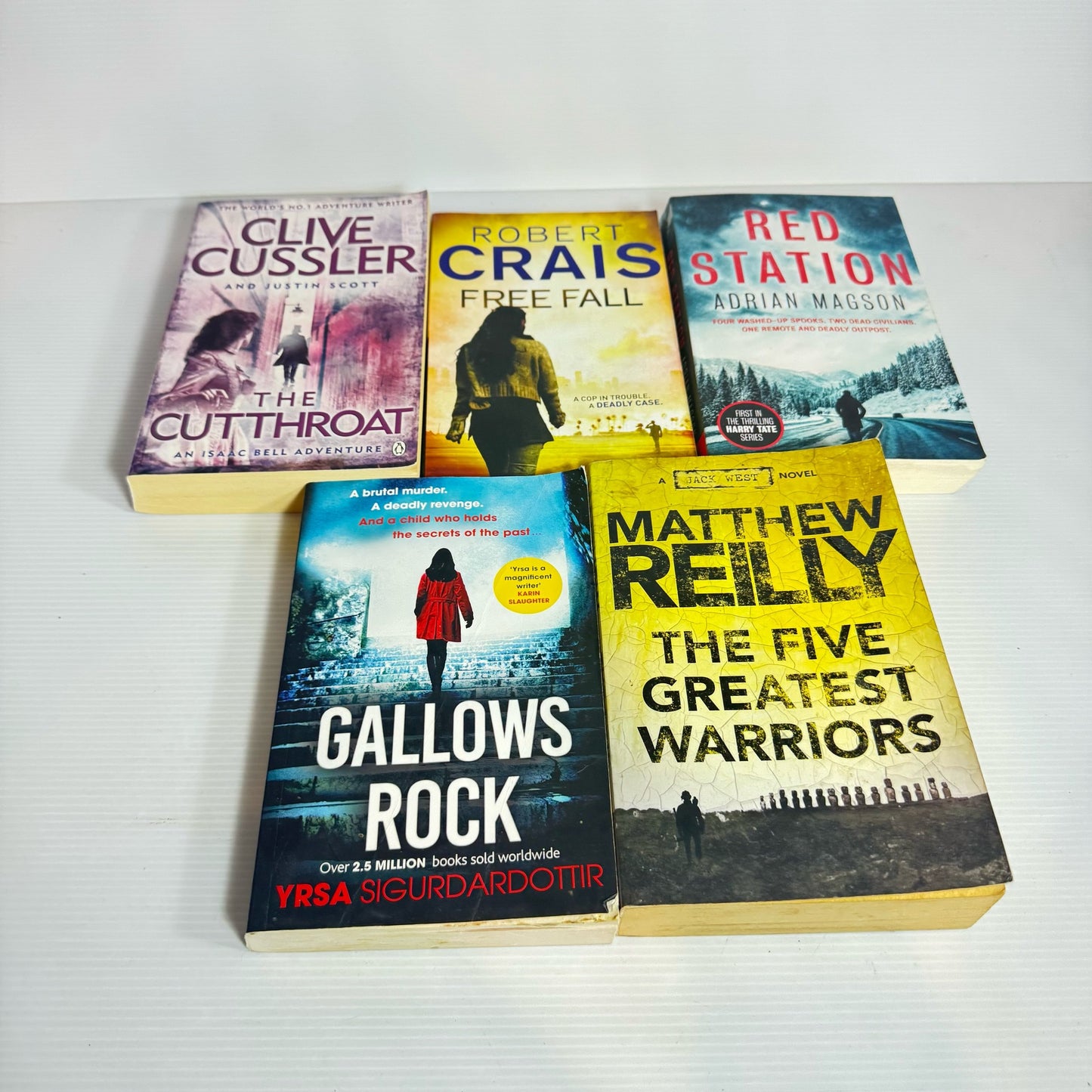 Adventure Thriller Book Bundle x 5 Books : Mixed Authors (2293)