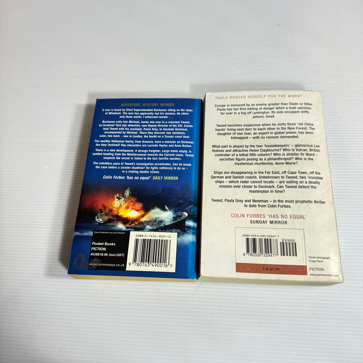 Colin Forbes Action Adventure Bundle x 2 : By Stealth & No Mercy, (3397)
