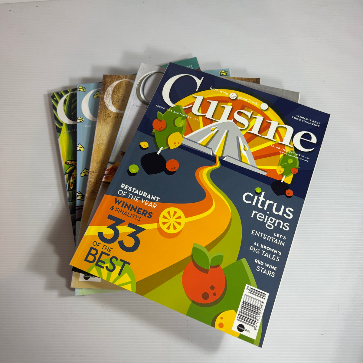 Cuisine Magazine Bundle x 5 : 2007 Issues 124, 123, 122, 121, 120 (3334)