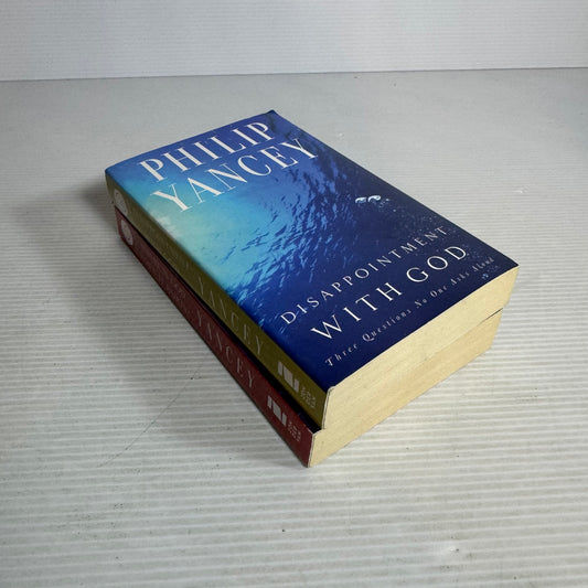 Philip Yancey Christian Book Bundle x 2 : Where Is God When It Hurts? & Disappointment With God (2836)