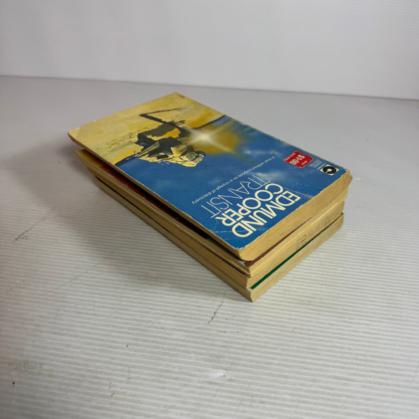 Edmund Cooper Vintage Book Bundle x 4 : Transit (1973), Who Needs Men? (1977), The Tenth Planet (1976), The Uncertain Midnight (1971)(2947)