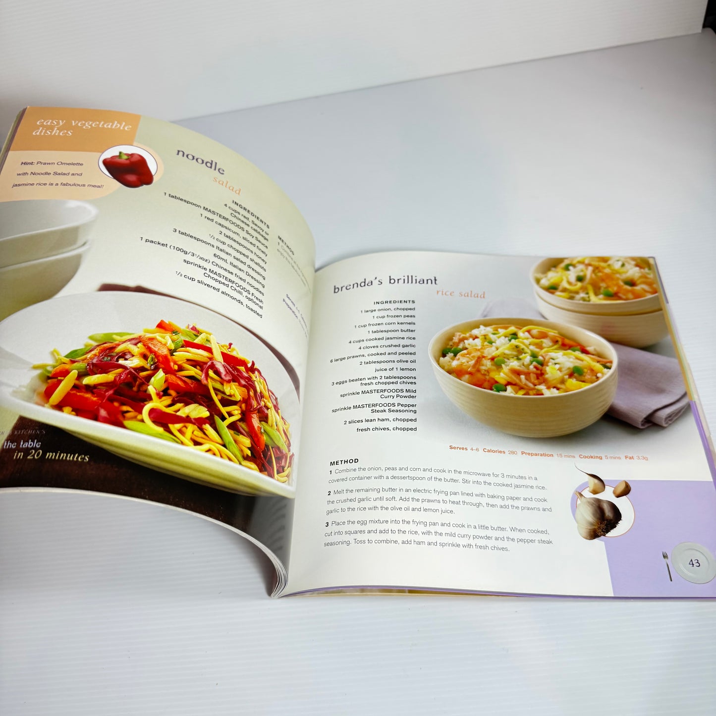 Quick & Easy Family Cookbook Bundle x 4 : Fab Food for Family & Friends - Janella Bloom, On The Table in 20 Minutes - Brenda Kitchen's, Fresh + Fast - Marie Claire, Quick Short Recipe Cookbook - Family Circle(3063)