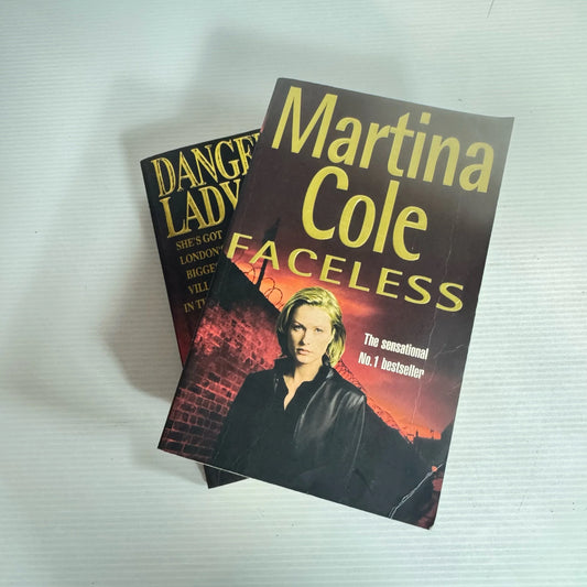 Martina Cole Book Bundle x 2 : Dangerous Lady & Faceless (2295)