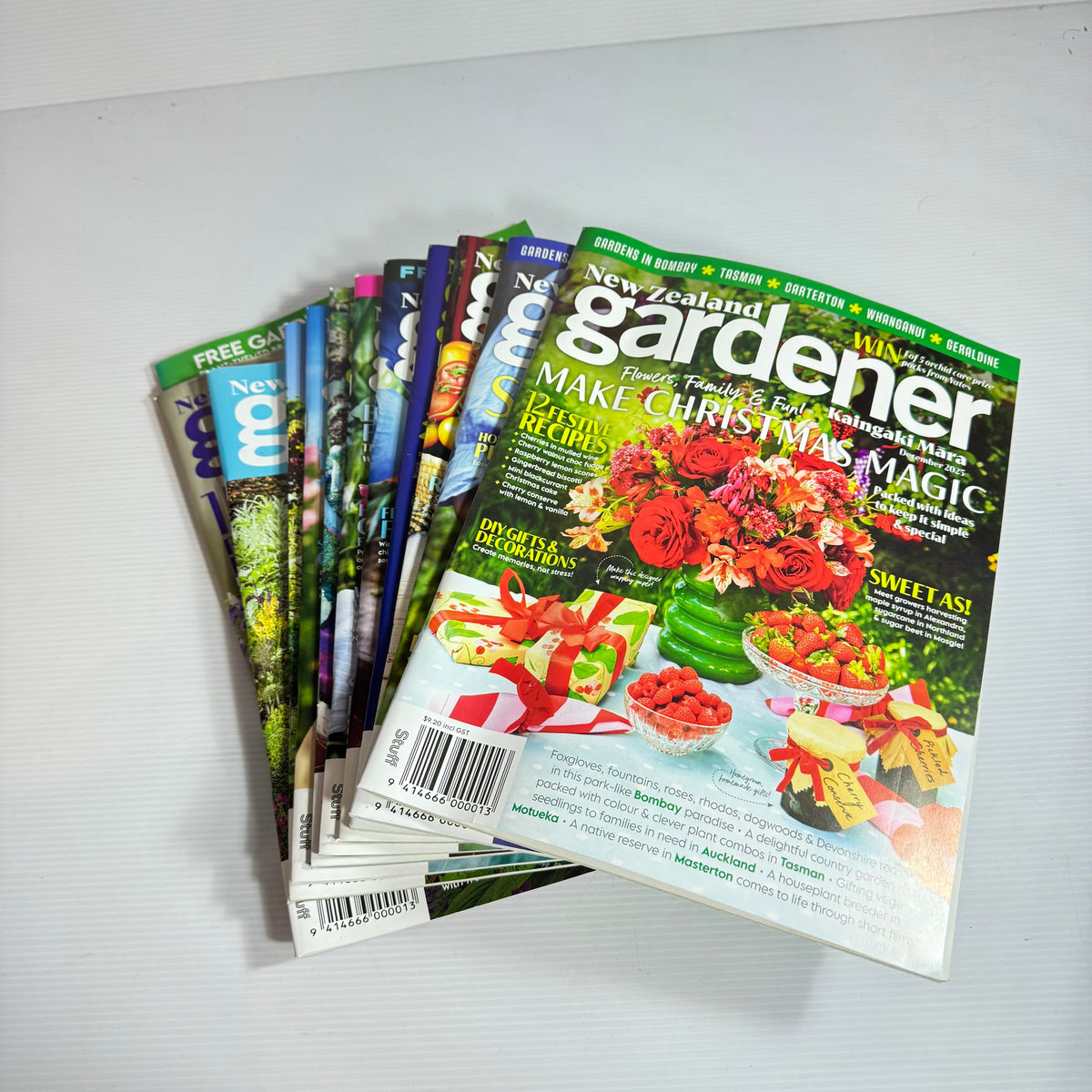 New Zealand Gardener Magazine x 11 : 2025 Jan, Feb, March, May, June, July Aug, Sept, Oct,  Nov, Dec (3329)