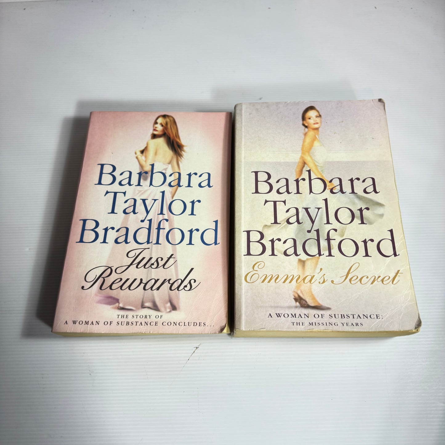 Barbara Taylor Bradford Book Bundle x 2 : Just Rewards & Emma's Secret (3263)