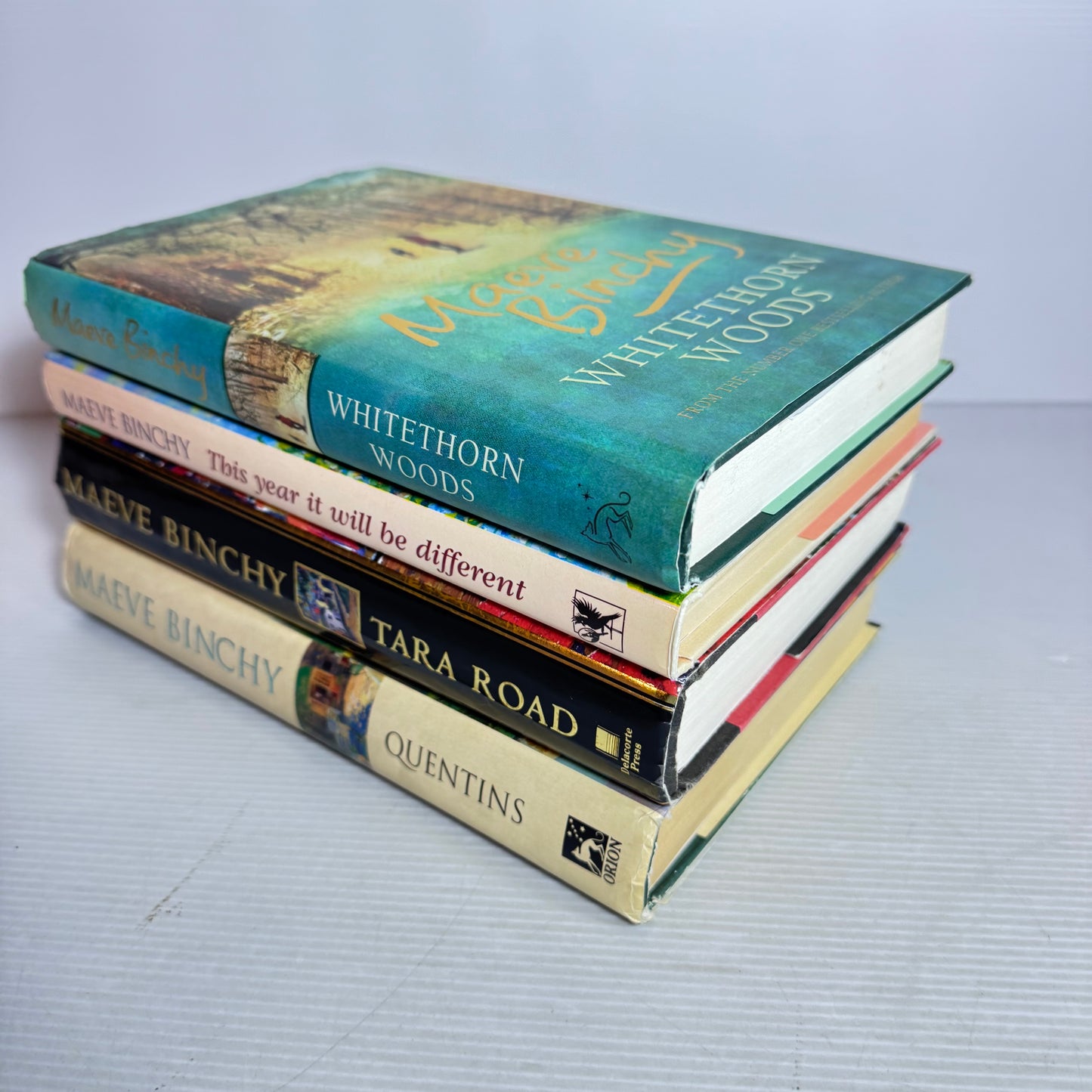 Maeve Binchy Hardcover Book Bundle x 4 : Whitehorn Woods, This Year It Will Be Different, Tara Road, Quentins(3035)
