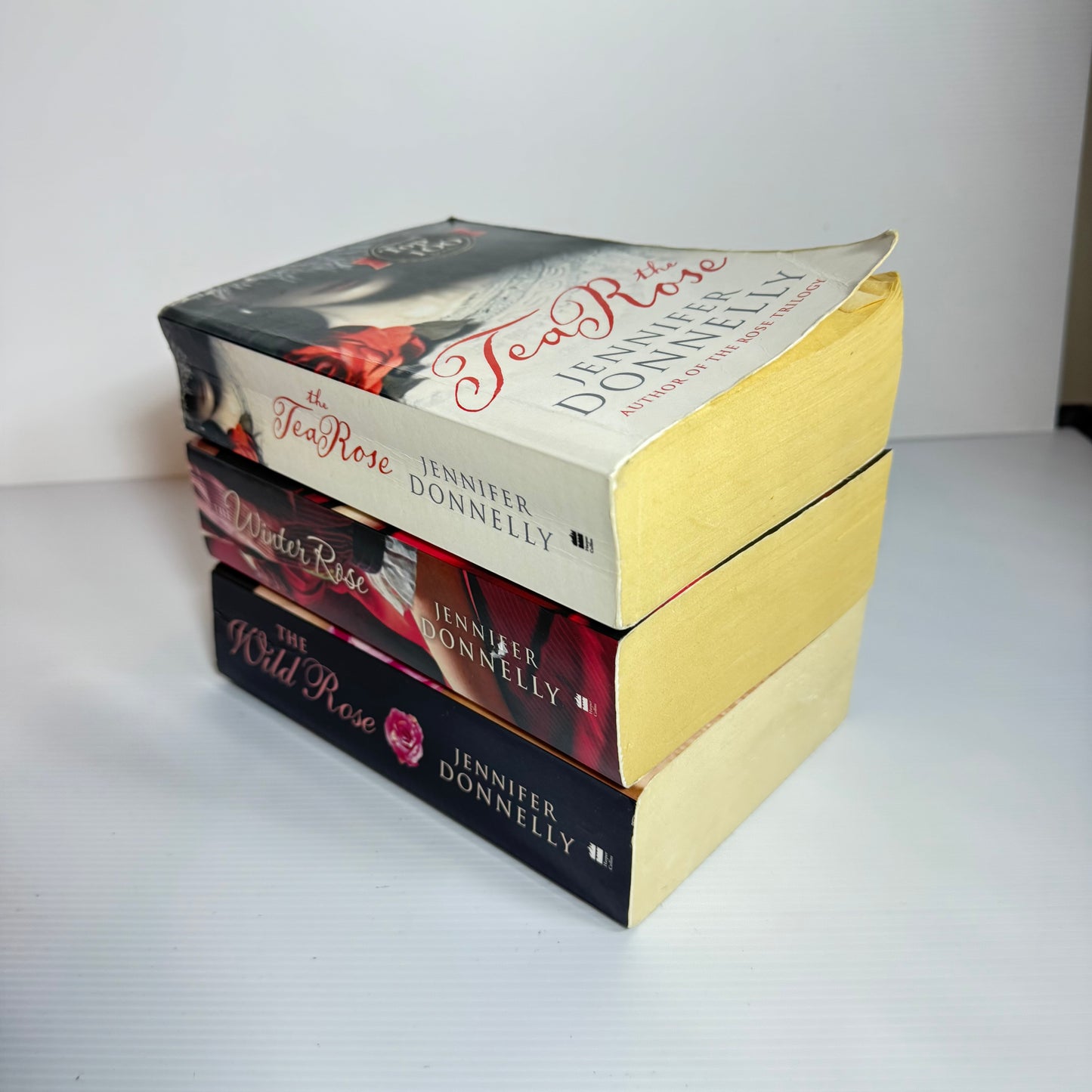 The Tea Rose Trilogy Book Bundle x 3 - Jennifer Donnelly : The Tea Rose, The Winter rose & The Wild Rose  (3073)