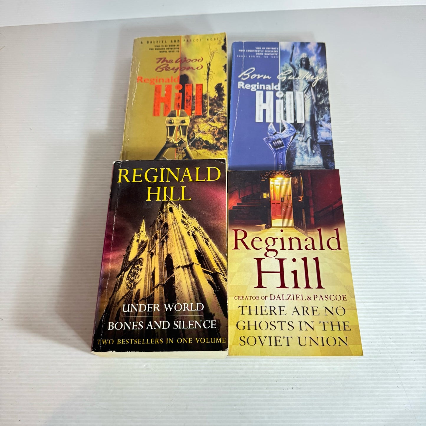 Reginald Hill Book Bundle x 4 Books 5 Stories : The Wood Beyond, Born Guilty, There are no Ghosts in the Soviet Union, Under World & Bones and Silence(2020)