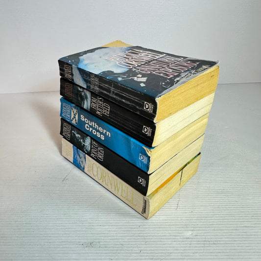 Patricia Cornwell Small Book Bundle x 5 Books : From Potter's Field, Unnatural Exposure, Southern Cross, Point of Origin, Isle of Dogs (2882)
