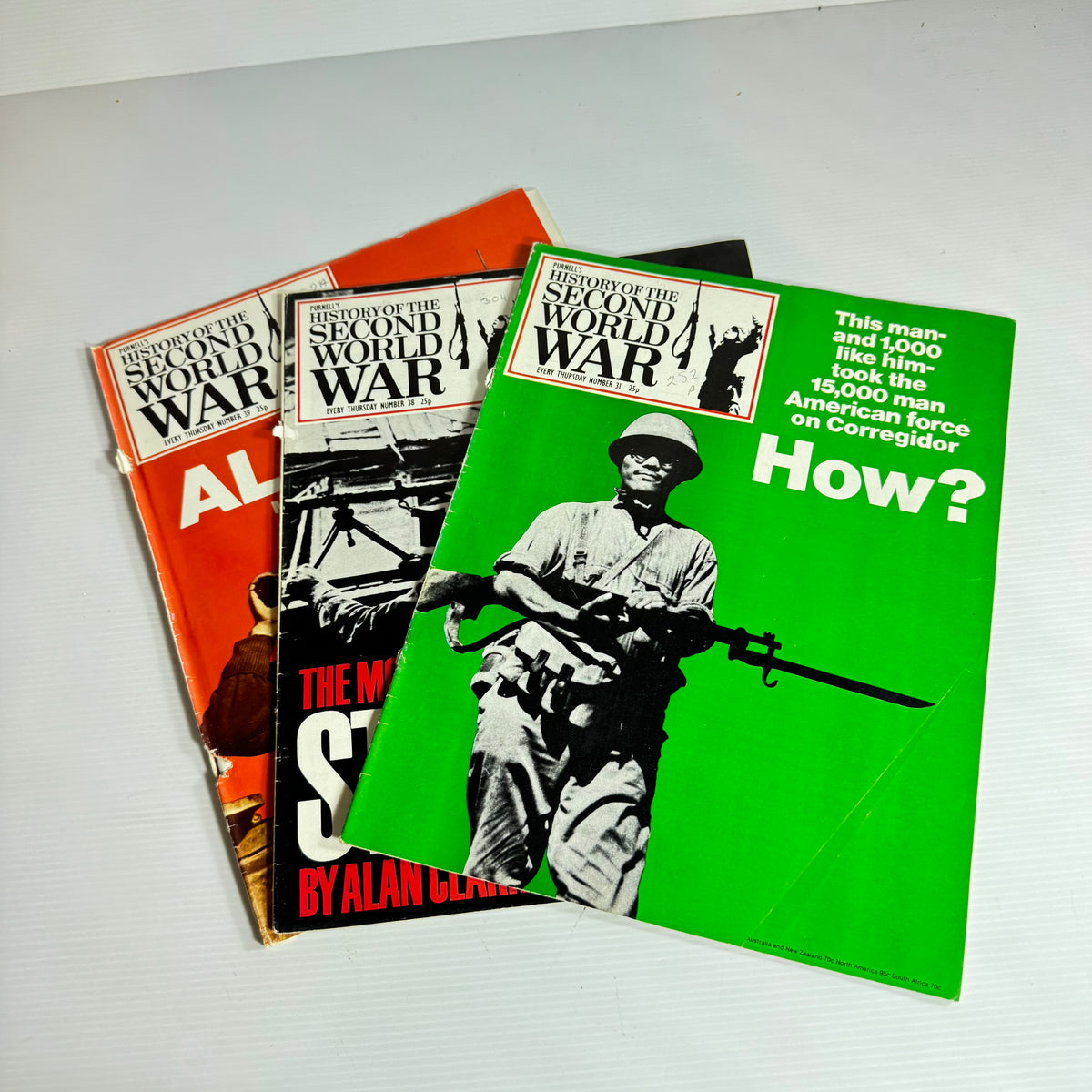 Purnell's History Of The Second World War Special Editions Magazine Bundle x 3 (Vintage 1972)(3240)
