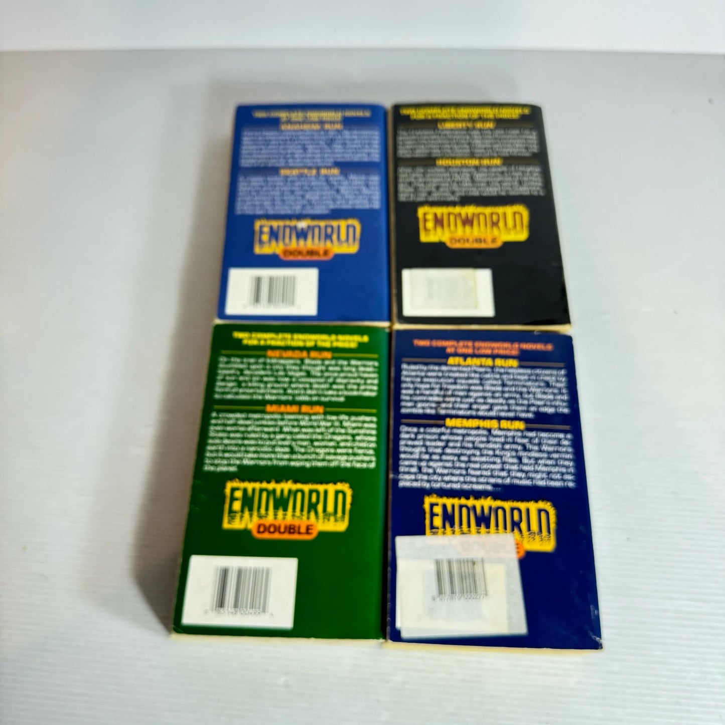 Double Endworld Series - David Robbins Book Bundle x 4 Books 8 Stories (Vintage 1980's) (2092)