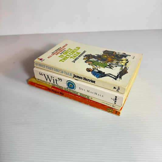 Vintage Humour Book Bundle : 4 Books - Mixed Authors (Vintage 1962 - 1997) (2217)