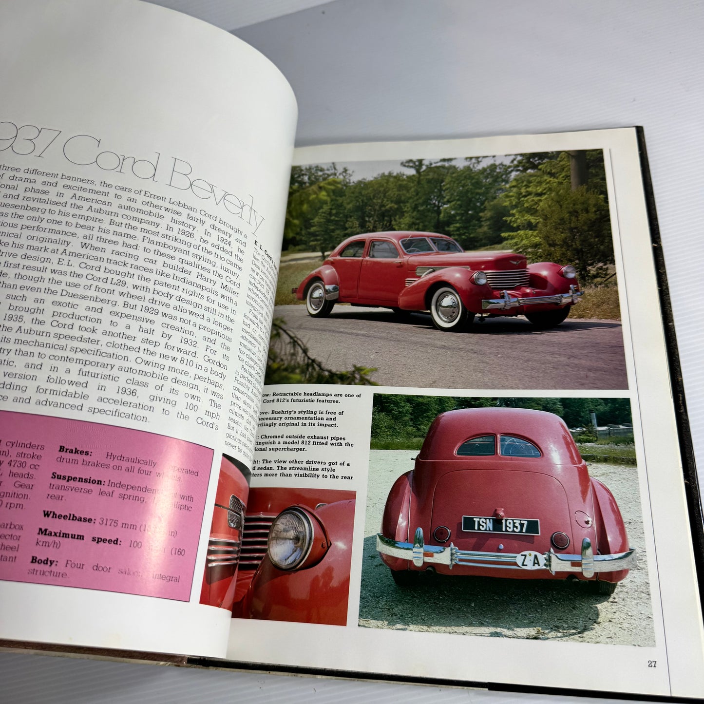 Vintage Car Book Bundle x 2 : Vintage Cars in Colour & Best Loved Cars of the World (3248)