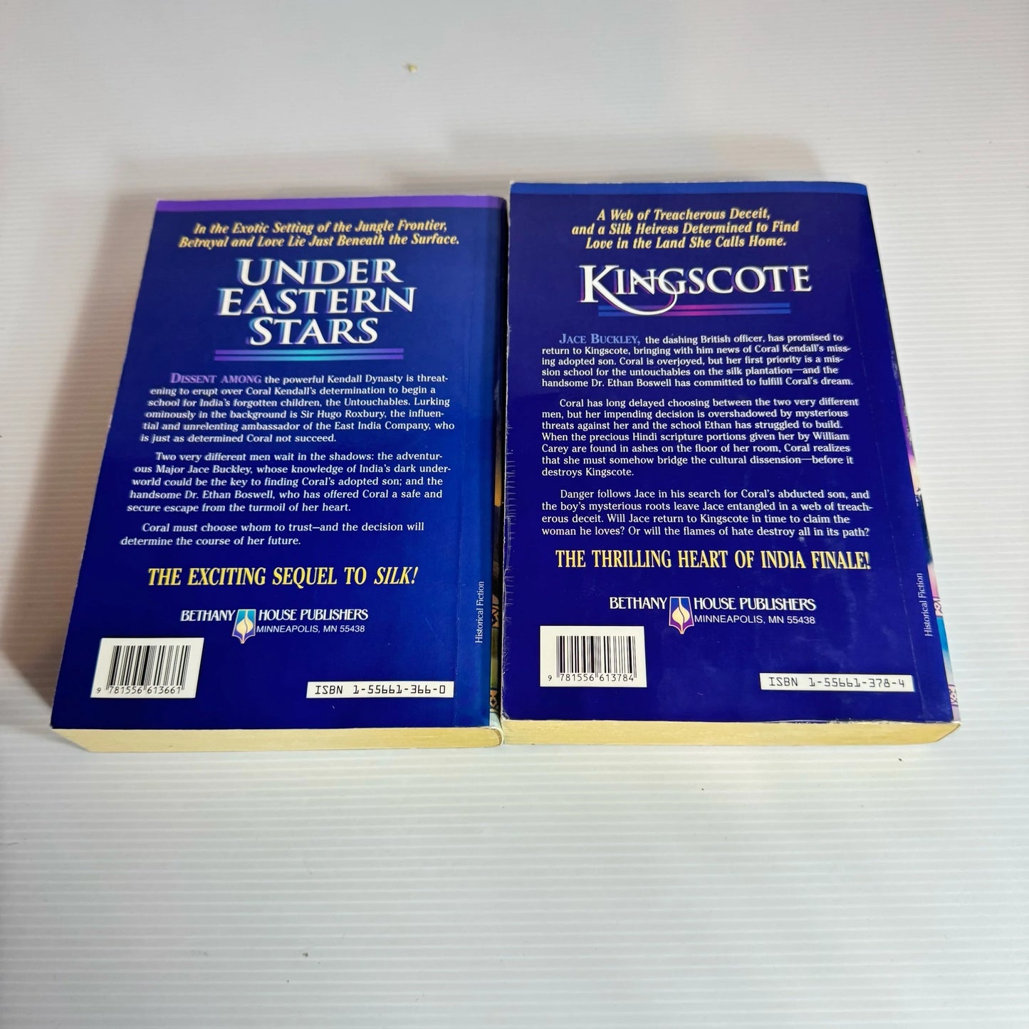 Christian Historical Romance  Book Bundle x 2 Books : Kingscote & Under Eastern Starts - Linda Chaikin