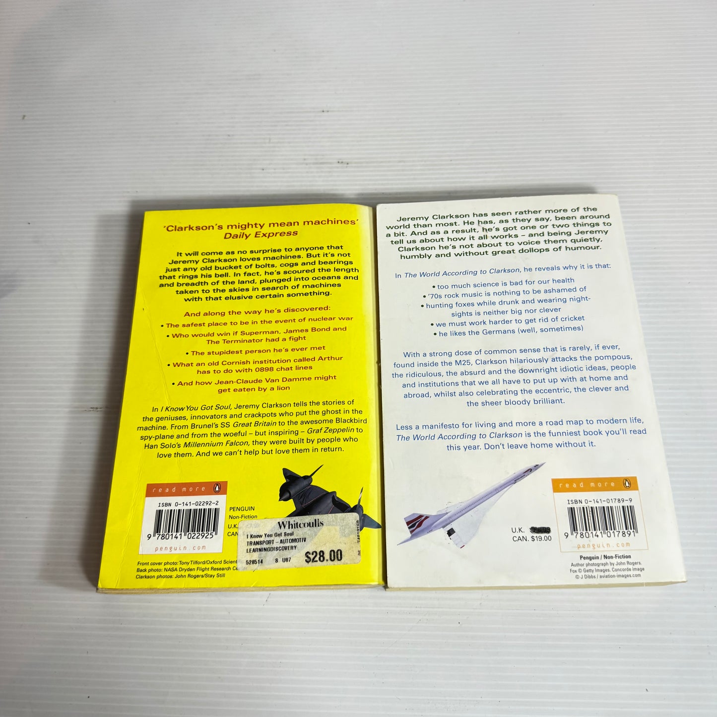 Clarkson Book Bundle x 2 : I Know You Got Soul & The World According to Clarkson (2456)