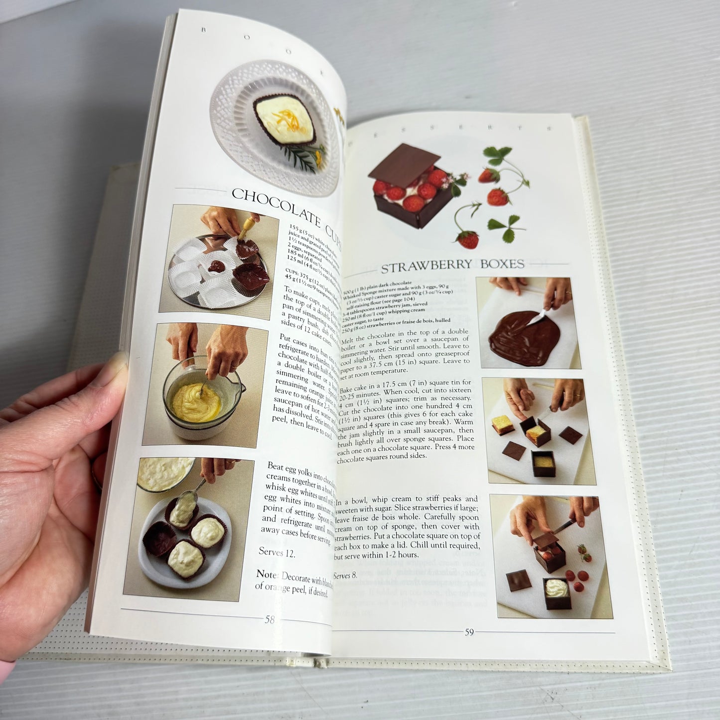 Chocolate Dessert Cookbook Bundle x 4 : Easy Chocolate, The Book of Desserts - Sally Taylor, The Book of Chocolates & Petits Fours - Beverley Sutherland Smith, Chocolate Creations - Nestle(3045)
