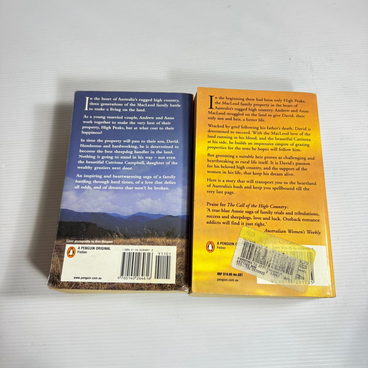 Tony Parsons Family Saga Bundle x 2 : The Call of the High Country & Return to the High Country (3385)