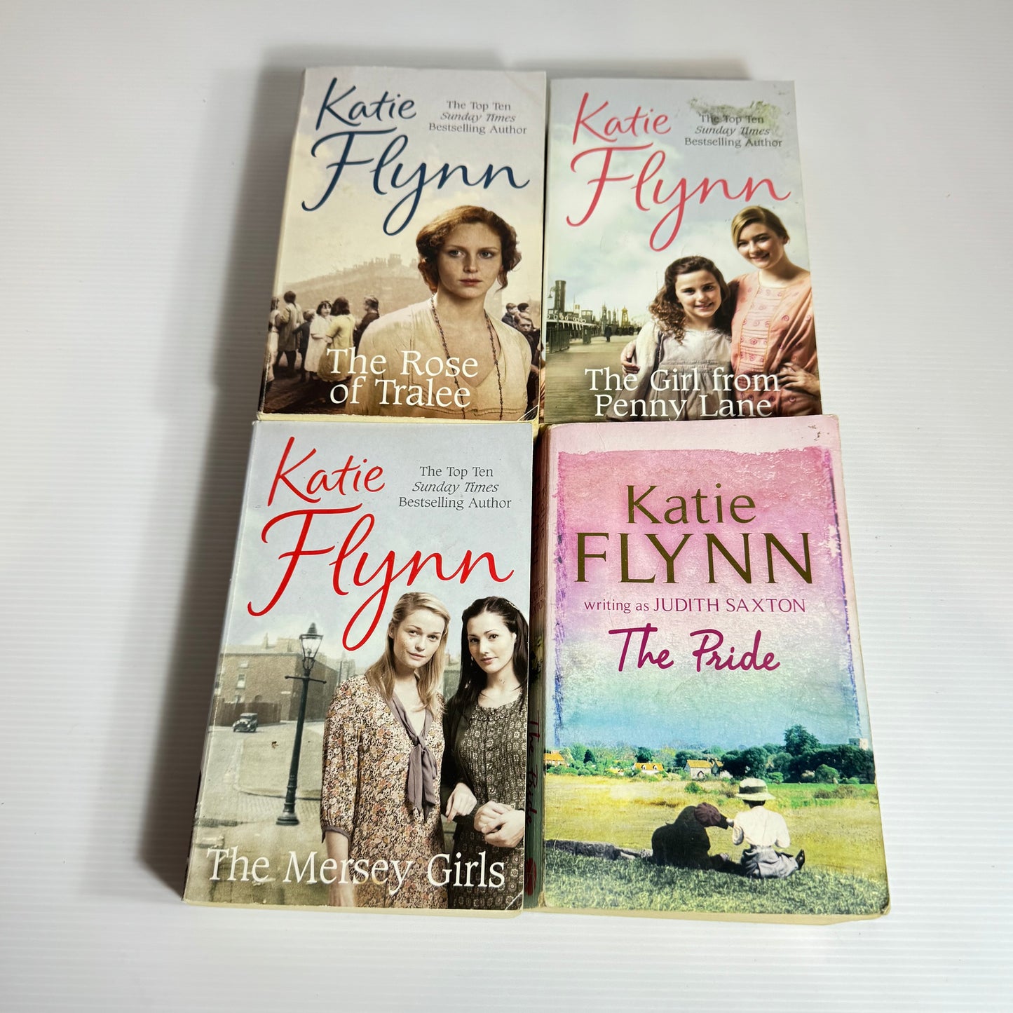 Katie Flynn Book Bundle x 4 : The Rose of Tralee, The Girl from Penny Lane, The Mersey Girls, The Ride (3078)