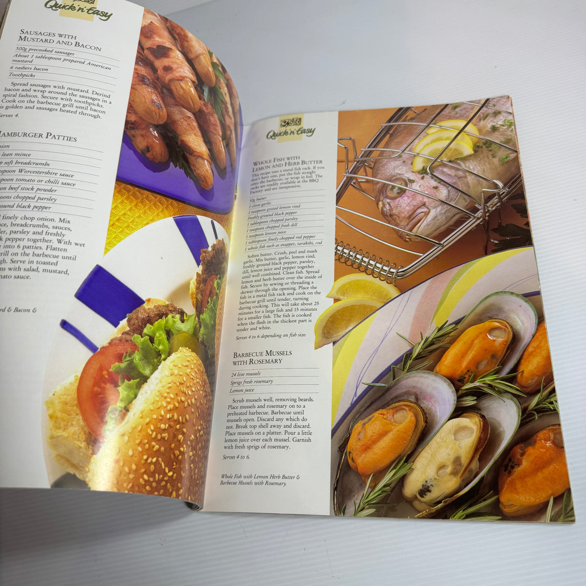 Vintage Cookbook Bundle x 4 Books : The Australian Women's Weekly Celebration Cookbook, Quick 'n' Easy Italian, Barbecues, Potatoes & Pumpkin (3303)