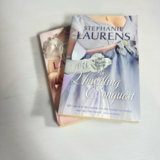 Stephanie Laurens Book Bundle x 2 : The Reasons for Marriage & An Unwilling Conquest (2290)