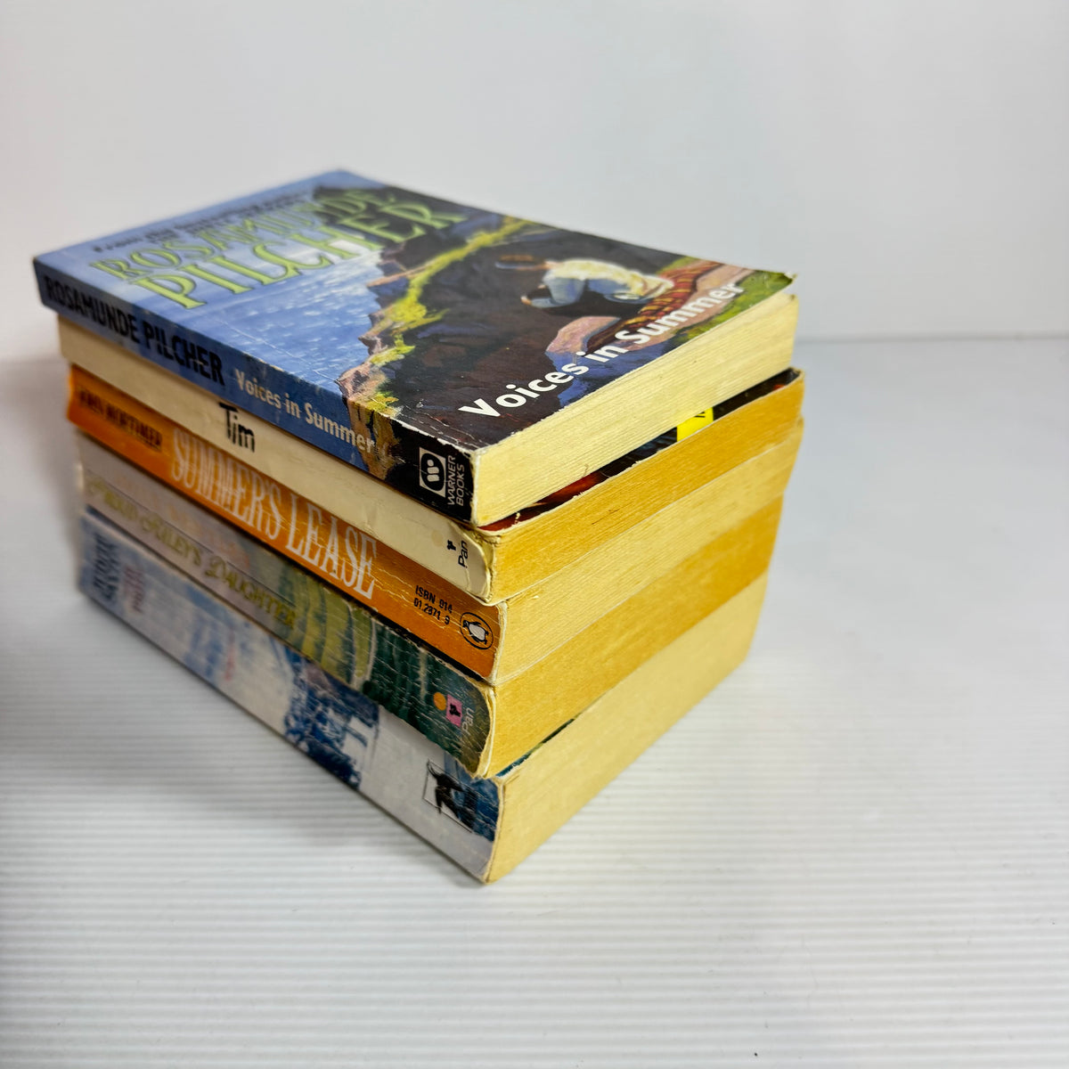 Romance Bundle x 5 : Tim - Colleen McCullough's, Voices in Summer - Rosamunde Pilcher, Summer's Lease - John Mortimer, Proud Riley's Daughter - Joyce Bentley, The Pride - Judith Saxton (3370)