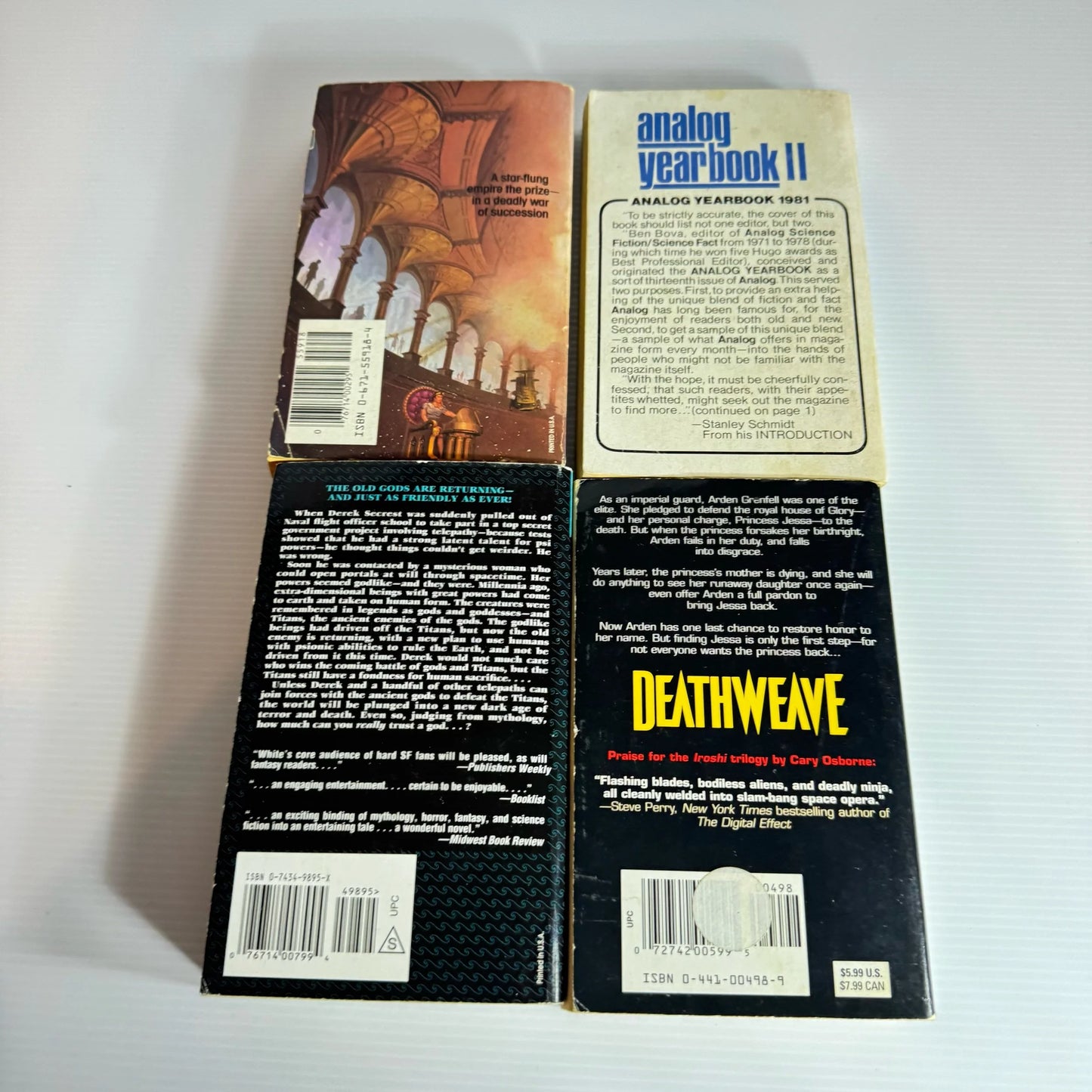 Science Fiction Vintage Book Bundle x 4 Books Various Authors (2044)