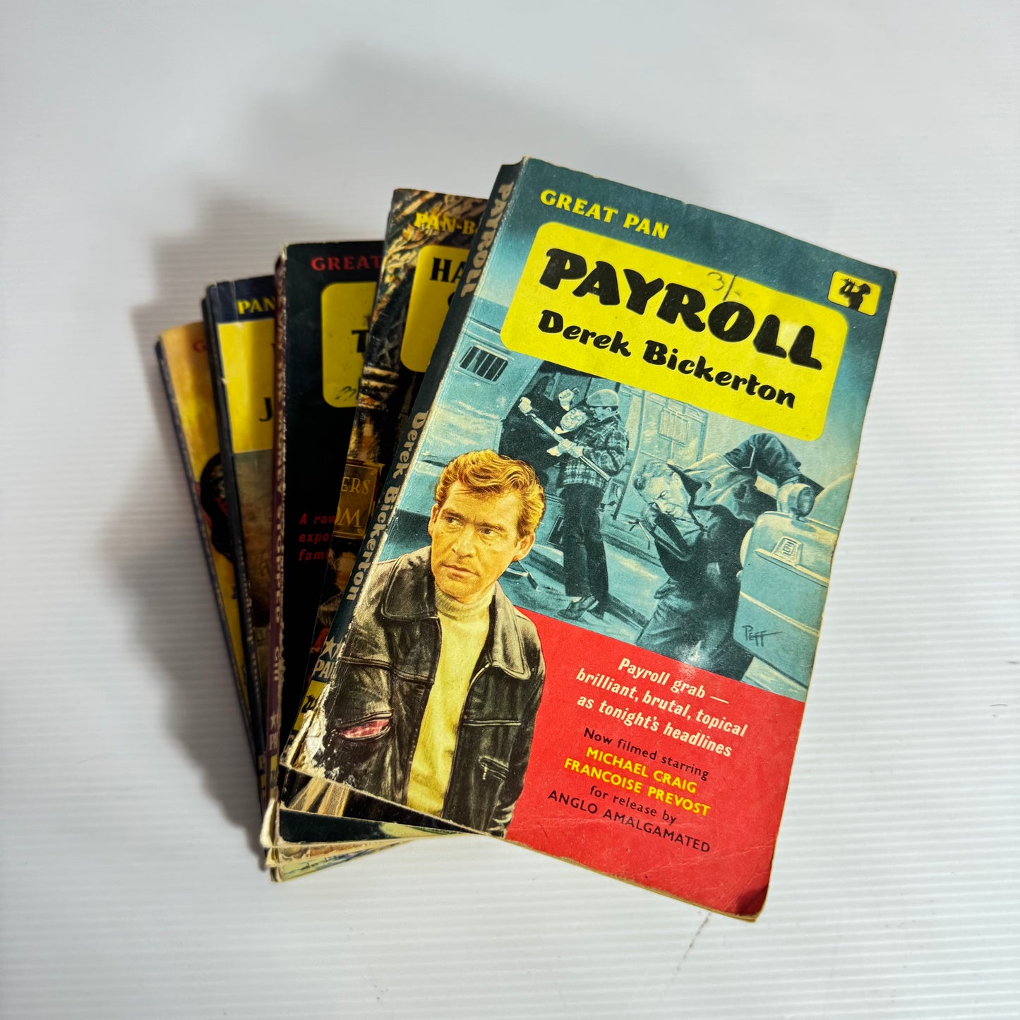 Vintage PAN-Books Mixed Genre x 5 Books (Vintage 1950's) (3189)