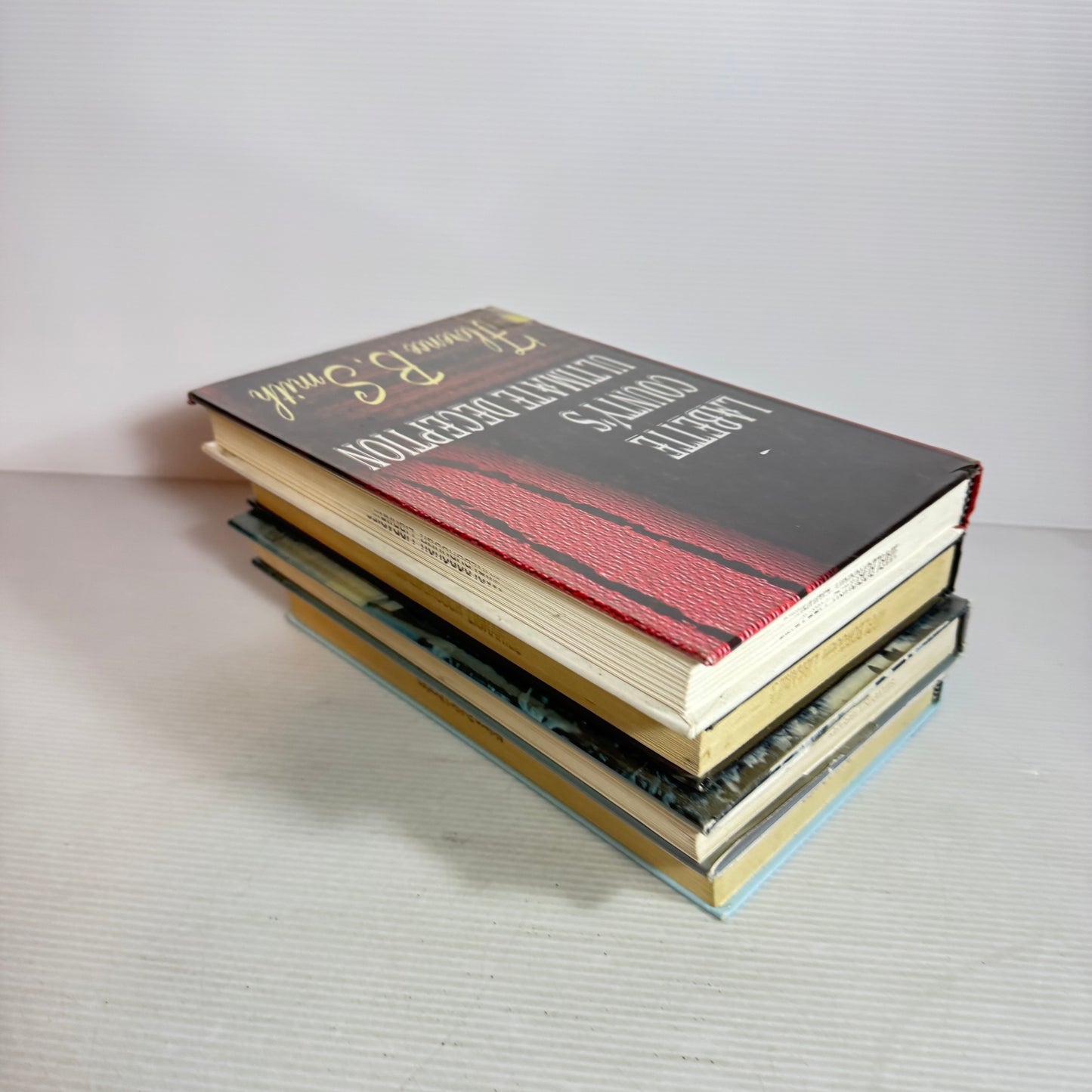 Large Print Crime Book Bundle x 4 : Blood Precious, The Dead Hour, Labette County's Ultimate Deception, Snow Blind(2867)