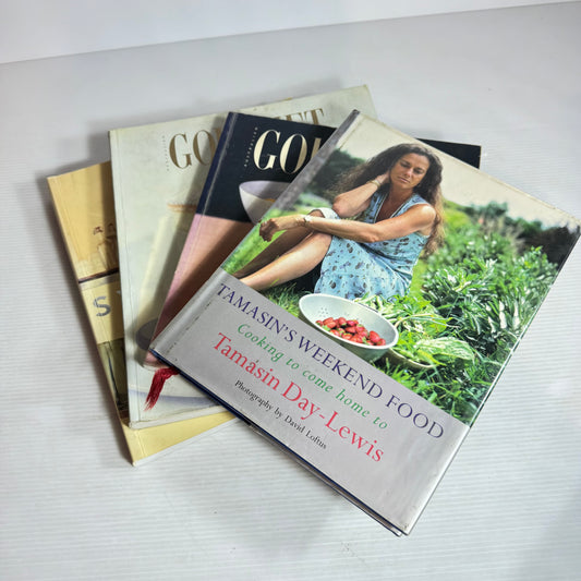 Australian Cookbook Bundle x 4 : Tamasin's Weekend Food : Cooking to Come Home To - Tamasin Day-Lewis, Sydney Food - Bill Granger, Gourmet Traveller : Fare Exchange, Gourmet Traveller : Essentials (2944)