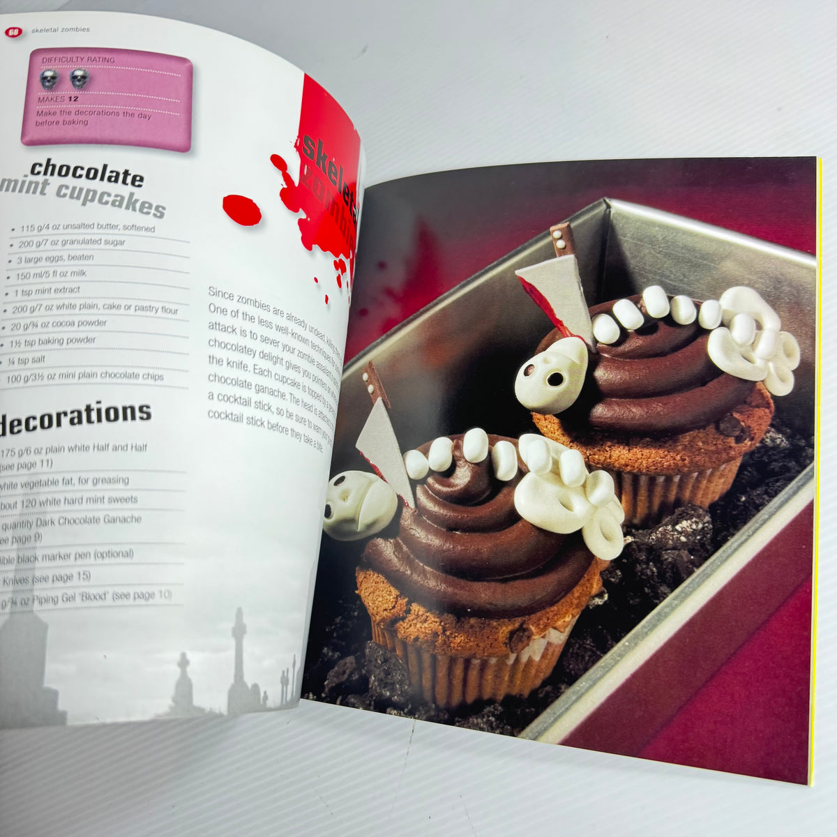 Cupcake Book Bundle x 3 : Fairy Cakes - Hamlyn, Zombie Cupcakes - Zilly Rosen, Cupcakes - Susanna Tee(3221)