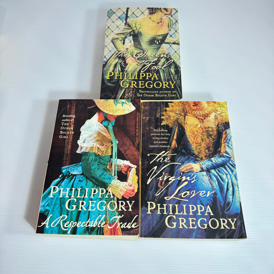 Philippa Gregory Book Bundle x 3 : The Queen's Fool, A Respectable Trade, The Virgin's Lover (3057)
