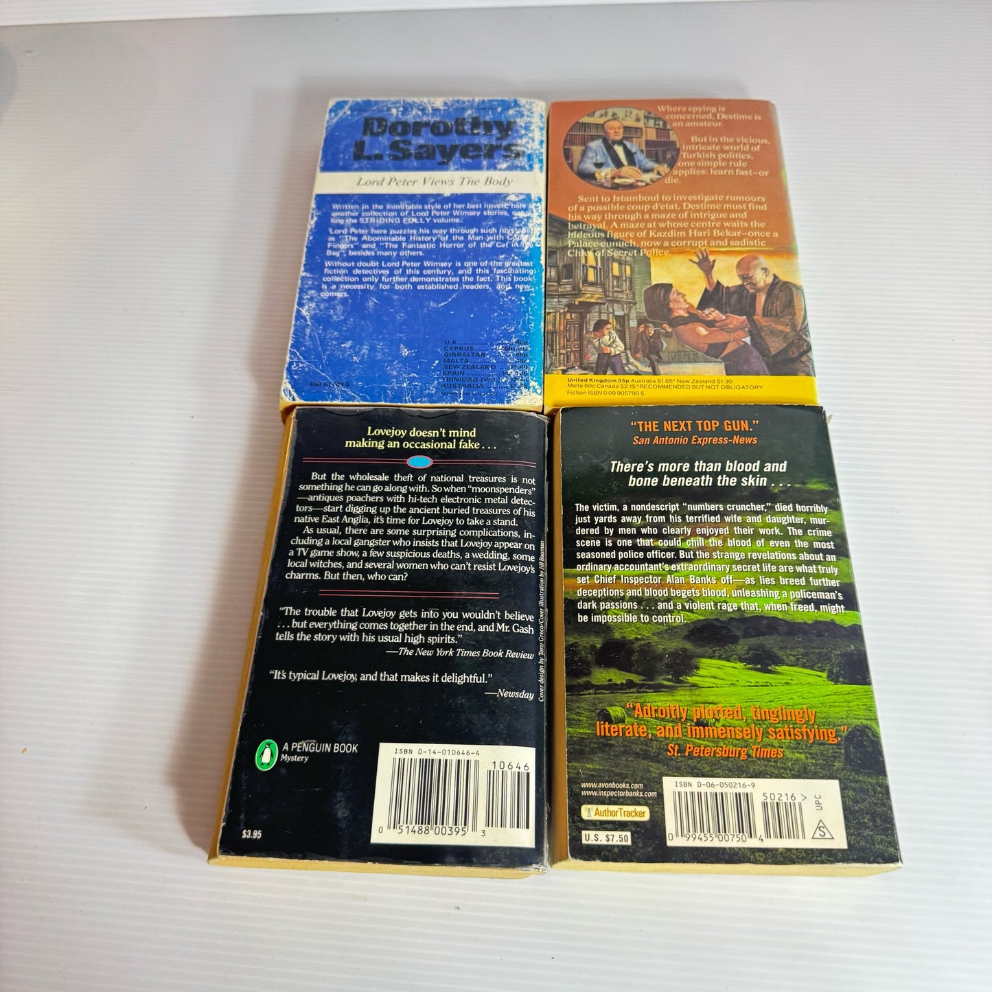 Vintage Crime/Mystery/Thriller Book Bundle x 4 Books : Various Authors (1974- 2004) (2225)