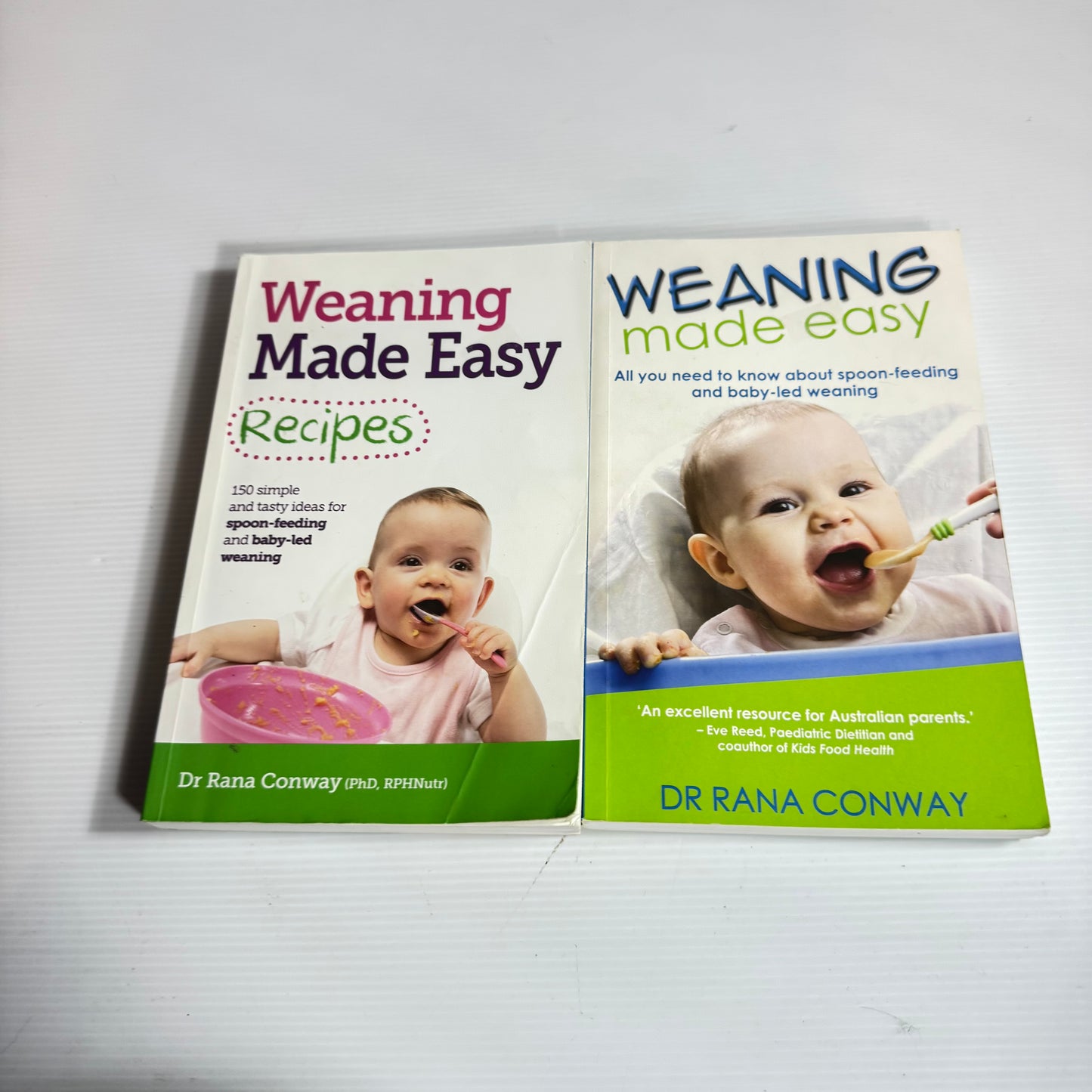 Weaning Book Bundle by Dr Rana Conway x 2 Books : Weaning Made Easy & Weaning Made Easy Recipes (3278)