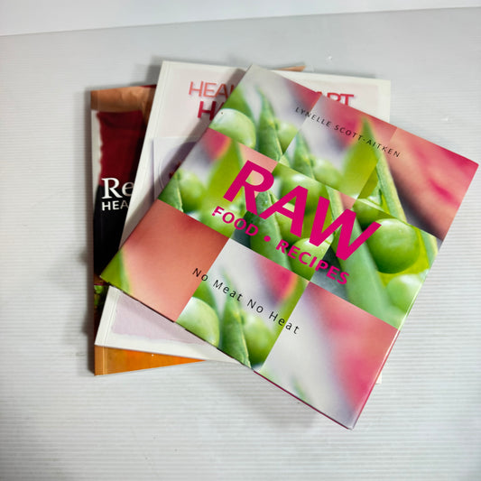 Real Fresh Raw Cookbook Bundle x 3 Books (2798)