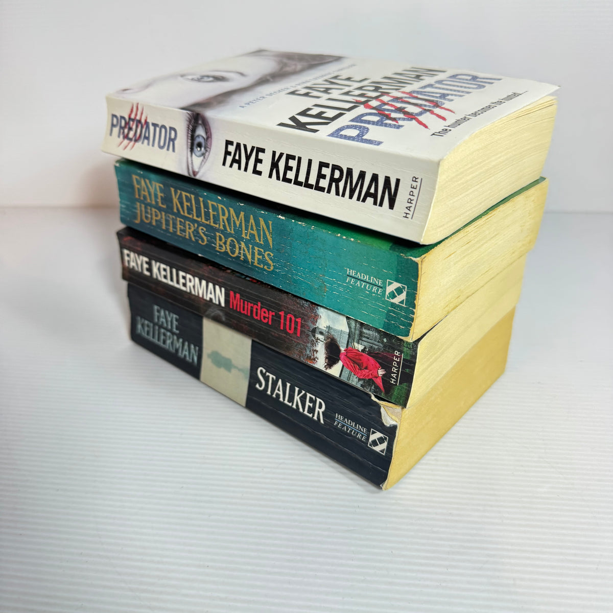 Faye Kellerman Bundle x 4 : Predator, Jupiter's Bones, Stalker, Murder 101 (3462)