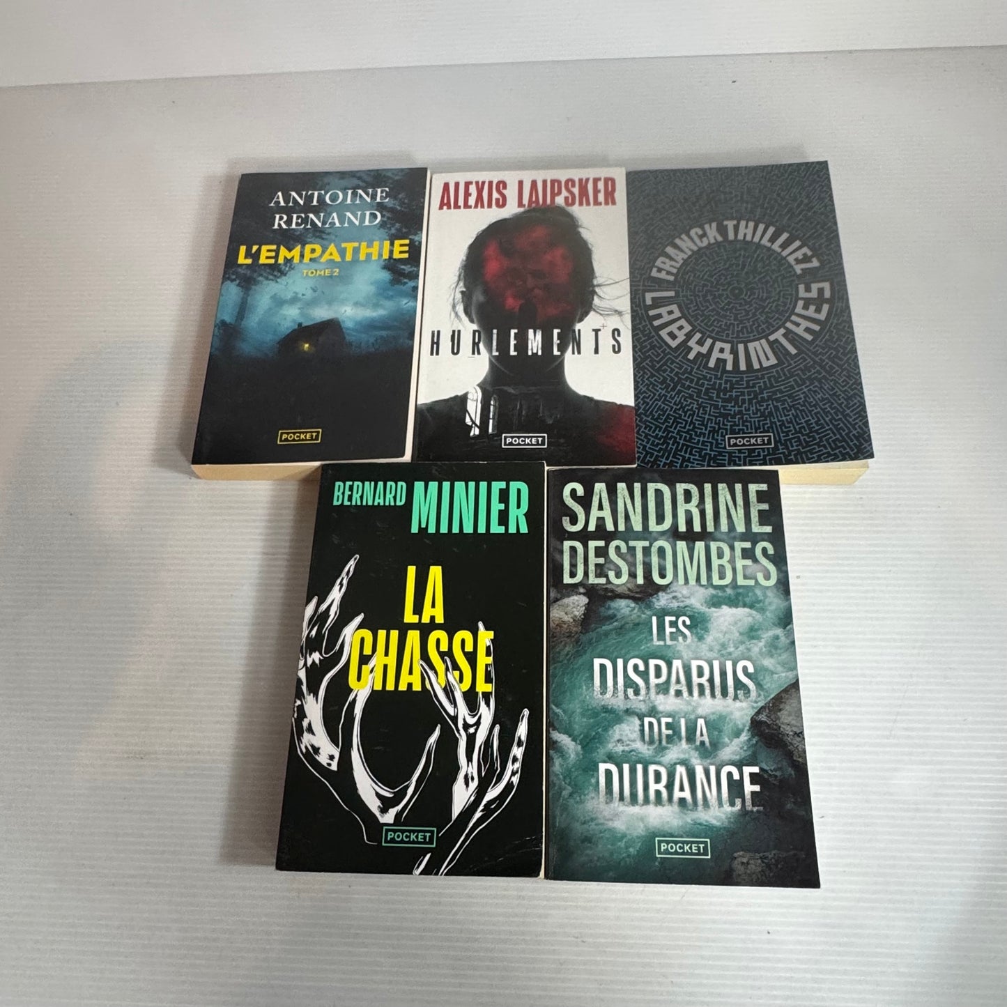French Language Thriller Book Bundle Mixed Authors - 5 x Books (2577)