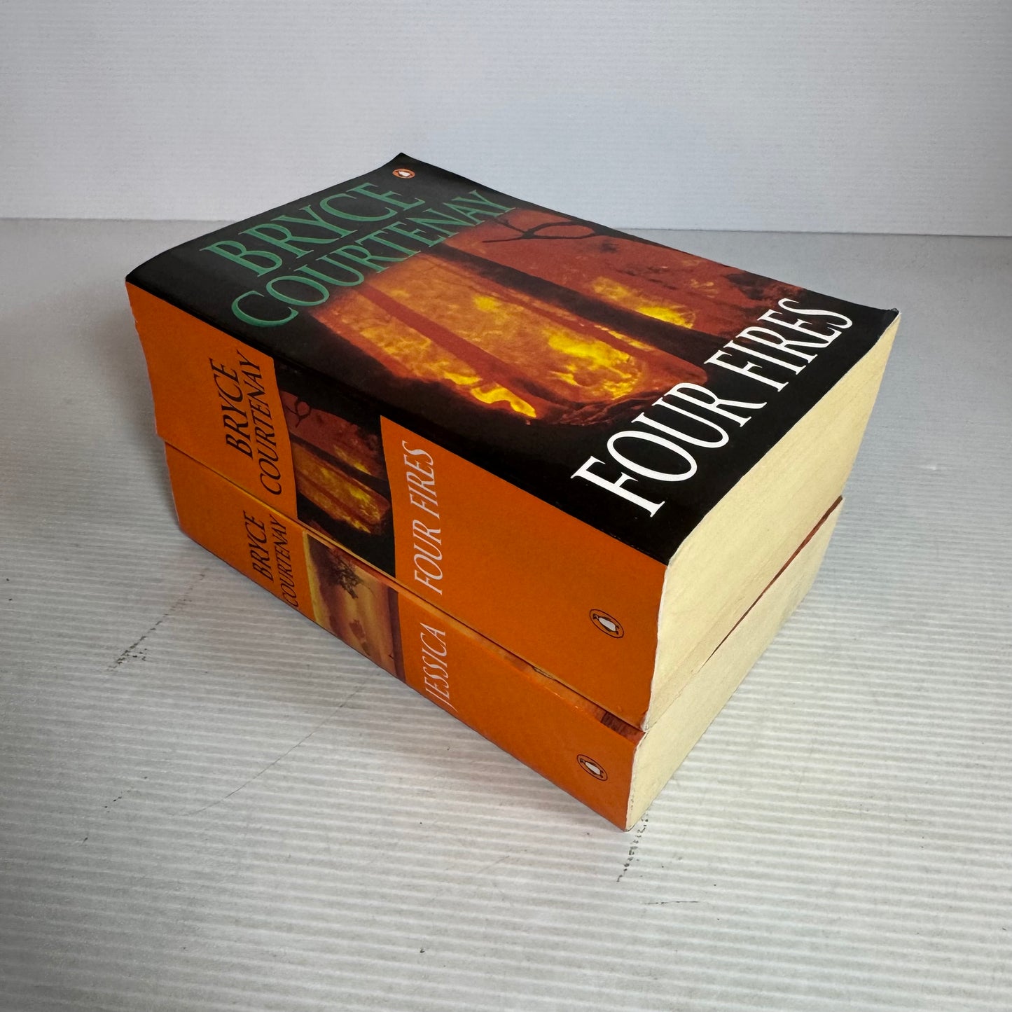 Bryce Courtenay Book Bundle x 2 : Four Fires & Jessica (2979)