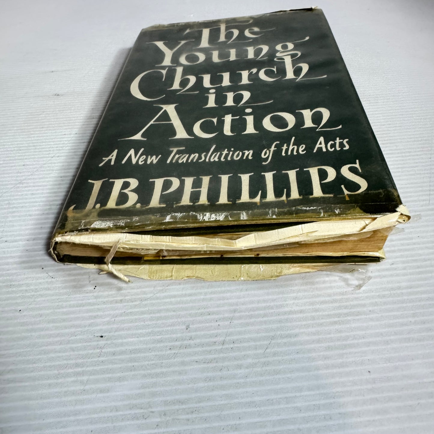 J.B. Phillips Vintage Book Bundle x 2 : The Young Church in Action & The Gospels in Modern English (1959)(2876)