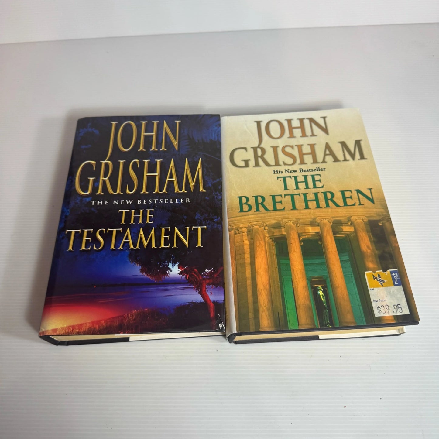John Grisham Book Bundle x 2 : The Testament & The Brethren (2338)