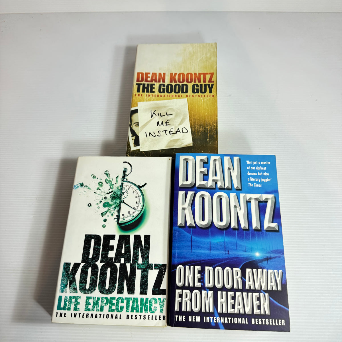 Dean Koontz Bundle x 3 : Kill Me Instead, Life Expectancy, One Door Away From Heaven (3463)