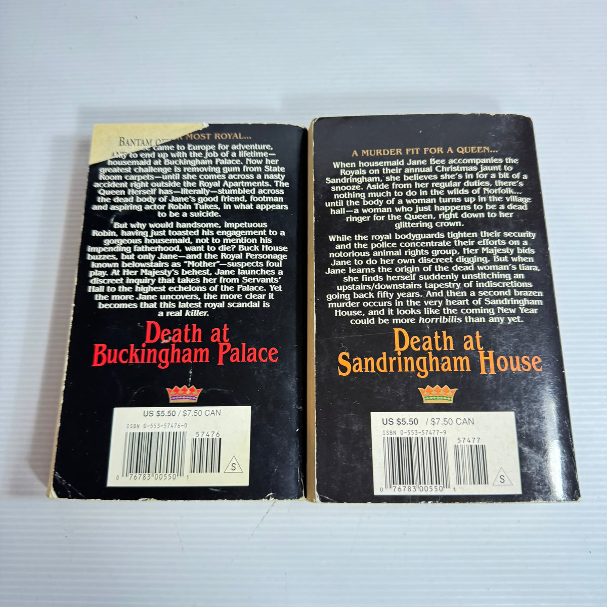 C. C. Benison Her Majesty Investigates Bundle x 2 : Death at Sandringham House & Death at Buckingham Palace (Vintage 1996)(3418)