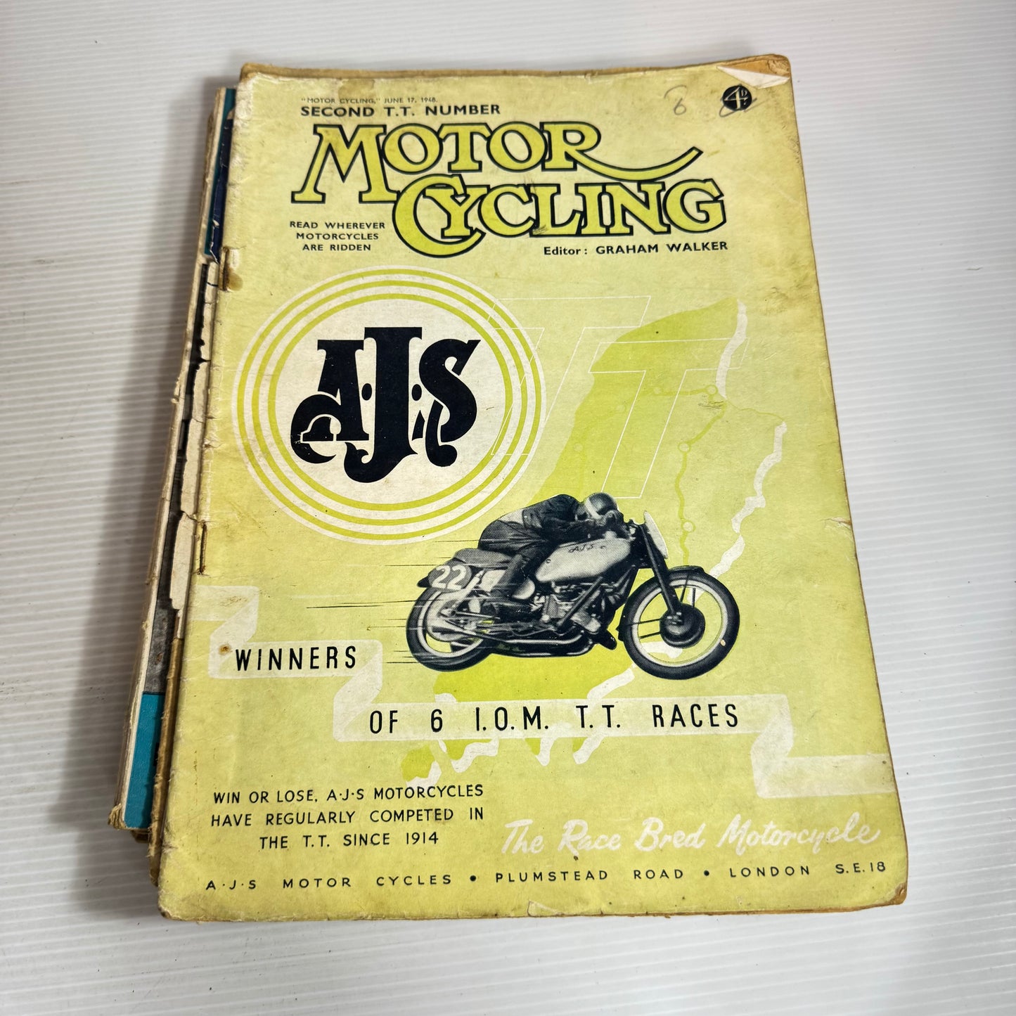 The Motor Cycle Vintage Magazine Book Bundle x 6 (Vintage 1948-1957) (2547)
